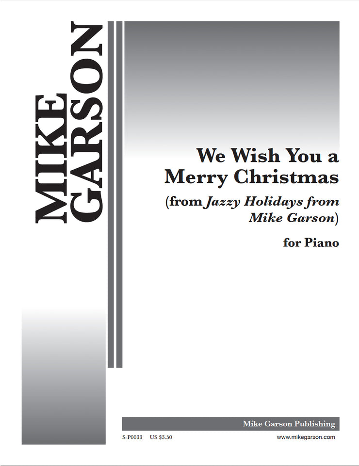 Jazzy Holidays - We Wish You A Merry Christmas - Sheet Music for Piano (Digital Download)